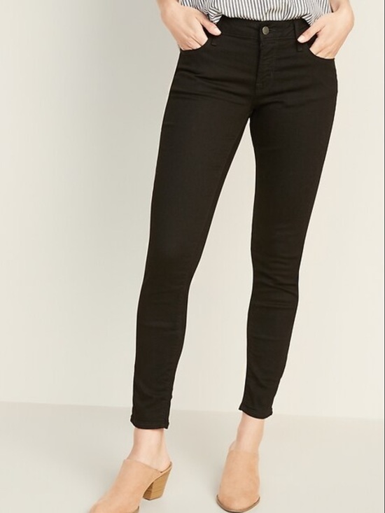 Old Navy Denim - Old Navy Rockstar Low Rise Black Jeans 0